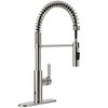 Anzzi Touchless PullDown Faucet with Fan Sprayer, Brushed Nickel KF-AZ303BN